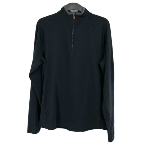 Under Armour black half zip men’s  fitted athletic shirt M - Picture 1 of 16